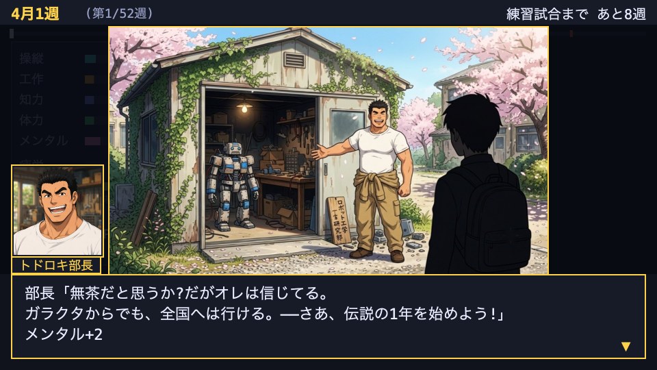 ロボ部！ 鉄花のキヲクのプレイ画面